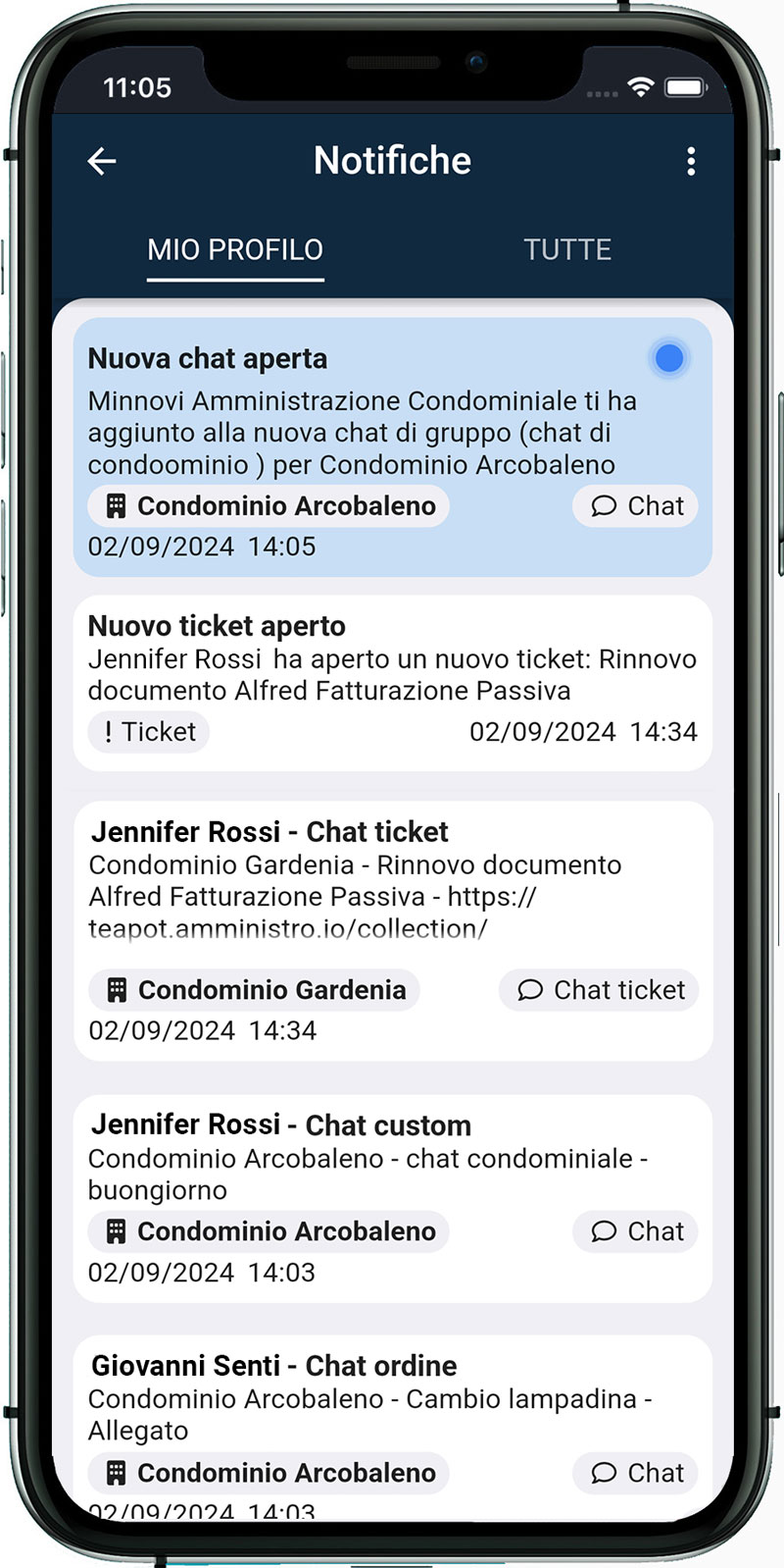 Notifiche app Amministro.io Notifiche app Amministro.io